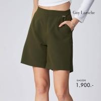 ราคา Guy Laroche womans work pants King suiting กางเกงทำงานผู้หญิง ขาสั้น สีเขียวทหาร GAGZDR (21316962069)