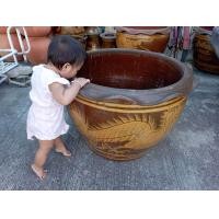 ราคา ส่งฟรี อ่างบัวมังกร อ่างบัวใหญ่ ปากรวมขอบ กว้าง 30 นิ้ว สูง 21 นิ้ว (12362452526)