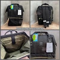ราคา รุ่นผ้าใหม่ล่าสุด มีป้ายกันปลอม กระเป๋าเป้ กันน้ำ anello REPREVE CROSS BOTTLE CANVAS (21596974525)