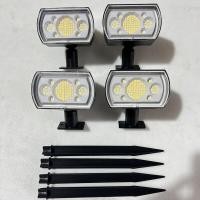 ราคา ไฟปักสนามติดผนังโซล่าเซลล์ ไฟปักสนามติดผนัง ไฟปักสนามพลังงานแสงอาทิตย์ ไฟโซล่าเซลล์ ไฟLED ไฟทาง Solar light LED 64 LEDแบตเตอร์รี่3000mAh แสงวอร์มไว (20107452231)