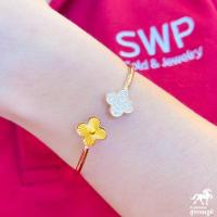 ราคา กำไลดอกไม้แฟชั่น และ TT หน้าทอง 0 1 กรัม มี 8 สีให้เลือก ทองแท้ 96 5 ตัวเรือนสแตนเลสเคลือบสีโรสโกลด์ มีบัตรรับประกัน ขายคืนได้ (21962035116)