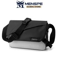 ราคา MENSPE กระเป๋าสะพายไหล่แฟชั่นสำหรับผู้ชายกระเป๋าสะพายข้างกระเป๋าเอกสารแบบสบายๆประกบสีตัดกันกระเป๋าลำลองน้ำหนักเบากระเป๋าสะพายกระเป๋าหย่อนใจแฟชั่นกันน้ำสำหรับกีฬาถนนท่องเที่ยวกลางแจ้ง (22433304955)