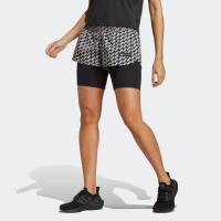 ราคา adidas Running adidas x Marimekko Run Icons 3 Bar Logo 2 in 1 Running Shorts Women Brown IB9464 (22439578318)