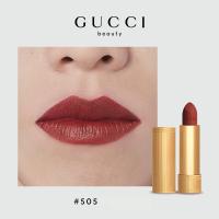 ราคา ลิปสติกGucci Rouge A Levres Mat Lip Color Gucci Matte Lipstick 502 210 208 505 ลิปสติกเนื้อแมทกันน้ำ 25 503 (22774889351)