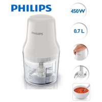 ราคา ส่งฟรี PHILIPS เครื่องบดสับ รุ่น HR1393 สีขาว 0 7ลิตร 450วัตต์ (396617325)