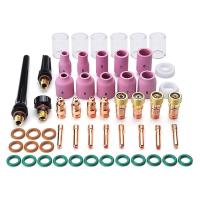 ราคา 55PCS TIG Welding Torch Accessories Kit Alumina Nozzle Stubby Gas Lens 10 Cup Kit for TIG WP 17 18 26 (12376979173)