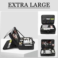 ราคา กล่องแต่งหน้าสามชั้นขนาดใหญ่กันน้ำสัก ทำเล็บ ช่างแต่งหน้ากล่องเครื่องมือกล่องเก็บชุดชั้นในสำหรับเดินทาง (21646223059)