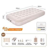 ราคา ลด 35 ฟรี เสื่อปิคนิค200x200cm เตียงเป่าลม เตียงลมพอง ที่นอนเป่าลมอัตโนมัติ ที่นอนเป่าลม 5 ฟุต 3 ฟุต พร้อมปั๊มลมในตัว พร้อมแบตเตอรี่ในตัว PVC หนา 40 25ซม ปั้มลมไฟฟ้า หมอน (22775300868)