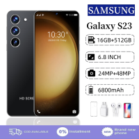 ราคา SUNSUMG Galaxy S23 สมาร์ทโฟน Android 6800MAh 6 8 นิ้วโทรศัพท์มือถือนักเรียนหน้าจอขนาดใหญ่กล้องHDโทรศัพท์มือถือราคาถูกWiFiโทรศัพท์สำหรับเล่นเกมโทรศัพท์มือถือแบรนด์ใหม่Dual SIM Dual Standby (21203763760