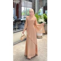 ราคา ชุดพร้อมผ้าคลุม ชุดเดรสออกงาน เดรสยาว ชุดเดรสผ้าชีฟอง ชุดอิรสลาม เดรสมุสลิม เดรสสวยๆ (22101487526)