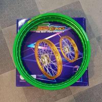 ราคา วงล้อ SSTRONG 1 40 17 ขอบเรียบ ยิงทราย สีเขียวเข้ม (12202230308)