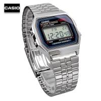 ราคา Velashop นาฬิกาข้อมือผู้ชายคาสิโอ ดิจิตอล Casio Standard Digital สายสแตนเลส รุ่น A159W N1DF A159W N1 A159W (21769032211)