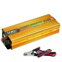 ราคา เครื่องแปลงไฟรถเป็น ไฟบ้าน อินเวอร์เตอร์ 2000 watt คีบแบต12DCV แปลงเป็นไฟ 220ACV Inverter t DC 12V to AC 220V USB 5V (21155045550)