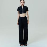 ราคา Ahalf Zip pocket sweatpants กางเกงขายาวดีเทลกระเป๋าซิปรูด (22531238614)