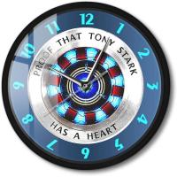 ราคา 12 Superhero Metal Frame Round Wall Clock Slient Non Ticking Quartz Battery Operated Has A Heart Arc Reactor Black Modern Hanging Wall Clock Proof That Tony Stark Movie Decor Wall Art (21676523763)