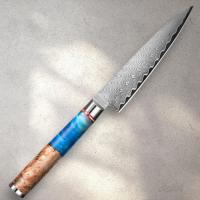 ราคา มีดเชฟ มีดอเนกประสงค์ ดามัสกัสแท้ Chef Knife Damascus 67ชั้น แกนกลางVG10 ด้ามไม้เลซิ่น พร้อมส่ง (22672752978)