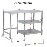 ราคา เตาแก๊สสแตนเลสในครัวสามชั้นชั้นเก็บเตาแก๊สชั้นเก็บของแบบตั้งพื้นขาตั้งเตาถังแก๊ส (21828469928)