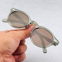 ราคา Moscot lemtosh แว่นกันแดดผู้หญิงย้อนยุคหน้าเล็กแว่นตากรอบกลมรุ่นเดียวกับ John Depu แว่นกันแดดสีม่วงผู้ชาย (20475049295)