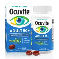 ราคา Ocuvite Adult 50 Eye Vitamins and Mineral Supplements with Lutein Zeaxanthin and Omega 3 fromBausch Lomb 50 Soft Gels (17410423567)