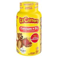 ราคา กัมมี่ Lil Critters Kids Calcium Gummy Bears with Vitamin D3 150กัมมี่ (19699294081)