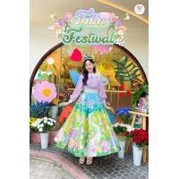 ราคา Tulip Festival Set ชุดเซ็ต 2 ชิ้น เอี๊ยมกระโปรงยาวพิมพ์ลายดอกทิวลิปสีสดใส สายเอี๊ยมปักดอกไม้ เสื้อแขนยาวสีม่วงพิมพ์ลาย (21455767957)