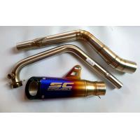 ราคา AWA คอท่อ GSX 150 GR GN ปลายท่อ SC Moto GP สีไทเท ขนาด 2 นิ้ว (21330492351)