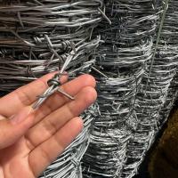 ราคา ทนสนิม 10ปี ลวดหนามชุบกัลวาไนซ์ เบอร์ 14 16 17 ม้วน100 200เมตร ลวดหนามทำรั้ว ราคาถูก ลวดหนามเกลียวถัก4เกลียว ลวดหนามเหล็กกล้าแข็งแรงมาก รั้วลวดหนาม รวดหนาม ลวดนามรั้ว (21394346557)