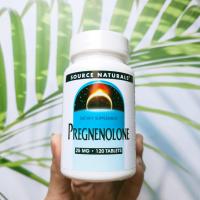 ราคา เพรกนิโนโลน Pregnenolone 25 mg 120 Tablets Source Naturals (7841989827)