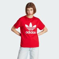 ราคา adidas ไลฟ์สไตล์ เสื้อยืด Adicolor Classics Trefoil ผู้หญิง สีแดง IK4038 (22439963292)