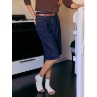 ราคา Cider Denim Mid Rise Solid Pocket Bermuda Shorts (22517509763)