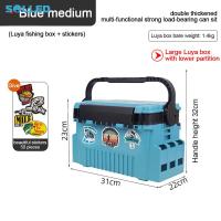 ราคา Tackle Box Large Multifunctional Storage Box Fishing White Tackle Box Organizer Art Craft Tool Box With 50pcs Stickers (20724807438)