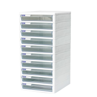 ราคา ตู้เก็บเอกสาร ORCA 10 ชั้น TCB 10 โครงขาวลิ้นชักสี (1233274745)