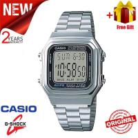 ราคา สิงค้าขายดี คาสิโอ นาฬิกาข้อมือผู้หญิง ชาย สายสแตนเลส สายสเตนเลส รุ่น A178WA 1AD จัดส่งพร้อมกล่องคู่มือใบประกันศูนย์CMG 1ปี (21685600490)
