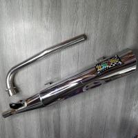 ราคา ZERN ท่อผ่า ผ่าดัง WAVE100S UBOX ชุบโครเมี่ยม ปลาย3รู คอ28มิล (16432531128)