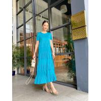 ราคา D247 เดรส ชุดเดรสอัดพลีท ทรงแขนสั้น ตัวยาว โค้งเคริฟ์เข้าเอวเนื้อผ้าอัดพลีท เนื้อนิ่ม (16668913680)