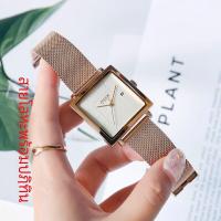 ราคา ใหม่ ทันสมัย Julius Square Face Quartz Movement ของแท้ หนัง สายคล้อง นาฬิกาข้อมือกันน้ําสําหรับผู้ชายและผู้หญิง สไตล์ลำลอง (20474940824)