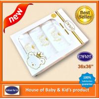 ราคา โฉมใหม่ แบรนด์แท้ถูกกว่า ผ้าอ้อมเด็กสาลู Enfant Gold ขนาด 36x36 นิ้ว (21858937904)