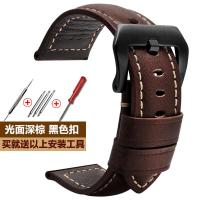 ราคา สายนาฬิกาหนังแท้ Panerai Panerai สำหรับผู้ชาย PAM111 441อุปกรณ์เสริมสายนาฬิกาหนังเครซี่ฮอร์ส24 26มม (20121040863)