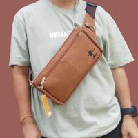 ราคา กระเป๋าคาดอกคาดเอว หนัง PU อย่างดี แบรนด์แท้ Zongka100 รุ่นใหม่ ดีไซส์สุดเท่ ช่องใหญ่ใส่ของได้เยอะ (18577494501)