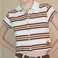 ราคา RYA Stripe Polo Shirt เสื้อโปโล คอปก ผ้าลาคอส ลายทาง (22466692983)