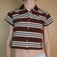 ราคา RYA Stripe Polo Shirt เสื้อโปโล คอปก ผ้าลาคอส ลายทาง (22466692985)