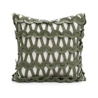 ราคา 45x45cm Fashion cool green geometric pillowcase woven pillow covernordic Luxury modern seat back cushion cover decorative for bedroom sofas hotels homestays throw pillow case (22423856688)