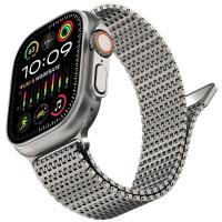 ราคา Magnetic Stainless Steel strap for Apple Watch band 45mm 44mm 49mm 42mm Metal belt Bracelet iWatch series 9 8 7 6 3 5 se Ultra 2 (22561582579)