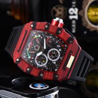 ราคา 2020 New Graffiti Mens Watch Carbon Fiber Pattern 6 Pin Running Seconds Watch Barrel Shaped Richard Couple Watch (21526552489)