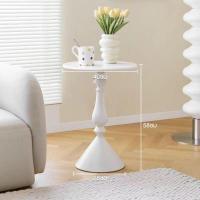 ราคา โต๊ะกาแฟ 40cm ทรงกลม สไตล์อเมริกันเรโทร โต๊ะกาแฟทรงกลม โต๊ะกลางโซฟา เหมาะสำหรับห้องนั่งเร่น (22043459304)