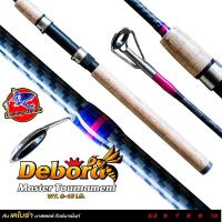 ราคา คันเบ็ดตกปลา คันสปิน Debora เดโบร่า เนื้องานไฟเบอร์ผสมคาร์บอนน้ำหนักเบา แบบ 2 ท่อนต่อกลาง ด้ามไม้ก๊อก ลายคันเคฟล่าทั้งคัน เวท 8 15 lb เหมาะกับงานหมายธรรมชาติ หน้าดิน ตีเหยื่อปลอม สปิ๋ว (21802696839)