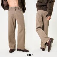 ราคา BARON Charlotte Baggy Fit Jeans กางเกงยีนส์ผู้ชาย ขายาวกระบอกใหญ่เอวสูง สี น้ำตาล ครีม กากี (22435063555)