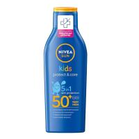 ราคา NIVEA Sun Kids Protect Care 5in1 SPF50 PA 200ml นีเวีย ซัน คิดส์ โลชั่นกันแดดสำหรับเด็ก (609598197)