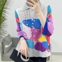 ราคา เสื้อยืดอัดพลีททรงหลวมแขนสามส่วนลำลองสำหรับผู้หญิงใหม่พิมพ์ลายเสื้อ (21886388128)