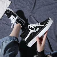 ราคา VAS แบรนด์ร่วมมิกกี้เมาส์กราฟฟิตีส้นสูงแฟชั่นเกาหลีอินเทรนด์รองเท้าผ้าใบกันลื่นแบน (19112033959)